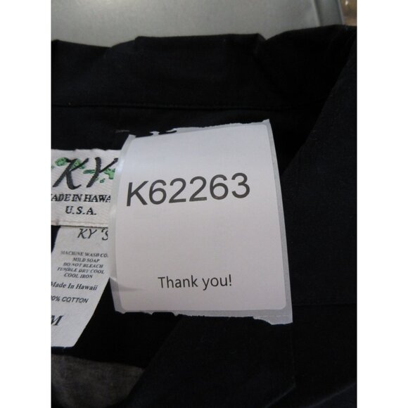 VINTAGE Kys Hawaiian Shirt Medium Button Up Bird of Paradise Aloha - Picture 10 of 10